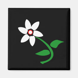 Weiße Blume Magnet