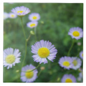 weiße Blume mit gelber Mitte Fliese (Vorderseite)