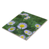 weiße Blume mit gelber Mitte Fliese (Seite)