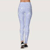 Weiße Blume mit hellblauen Leggings (Rückseite)