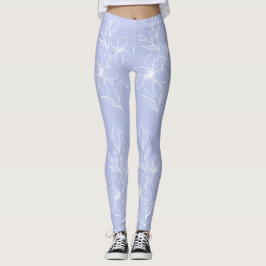Weiße Blume mit hellblauen Leggings