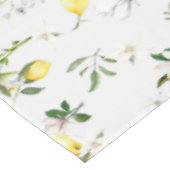 Weiße Blume, Mittelmeer, Zitrone Tischdecke (Schrägansicht)