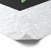 Weiße Blume Moderne Kunst II Poster (Ecke)