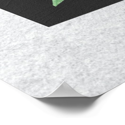 Weiße Blume Moderne Kunst II Poster (Ecke)