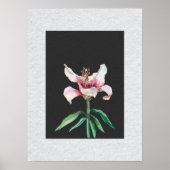 Weiße Blume Moderne Kunst II Poster (Vorne)