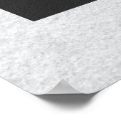 Weiße Blume Moderne Kunst Poster (Ecke)