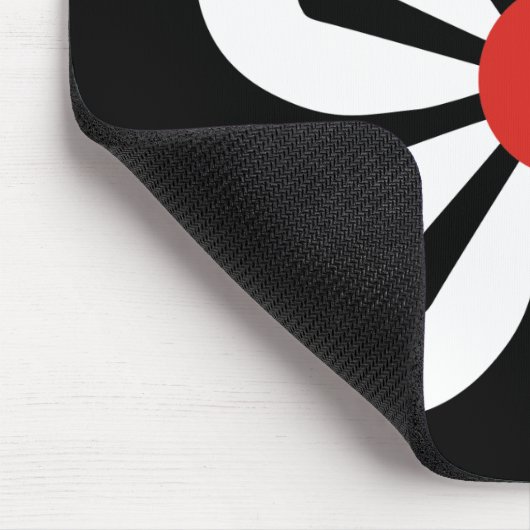 Weiße Blume Mousepad (Ecke)