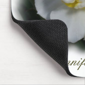 Weiße Blume Mousepad (Ecke)