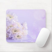 Weiße Blume Mousepad (Mit Mouse)
