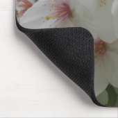 Weiße Blume Mousepad (Ecke)