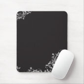 Weiße Blume Mousepad (Mit Mouse)