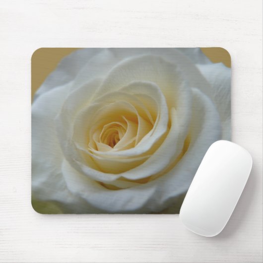 Weiße Blume Mousepad Weißrosen Dekoration Geschenk (Mit Mouse)