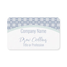 Weiße Blume Muster auf blaugepolstertem Pfeil