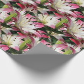 Weiße Blume Muster Natur Geschenkpapier (Ecke)