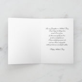 Weiße Blume Muttertagskarte für Tochter Karte (Innenseite)