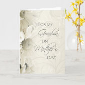 Weiße Blume Oma Muttertagskarte Karte (Gelbe Blume)