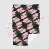 Weiße Blume Pair Abstraktes Blumenmuster Golfhandtuch (Insitu)