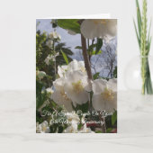 Weiße Blume Personalisiert 35. Hochzeitstag Karte (Vorderseite)