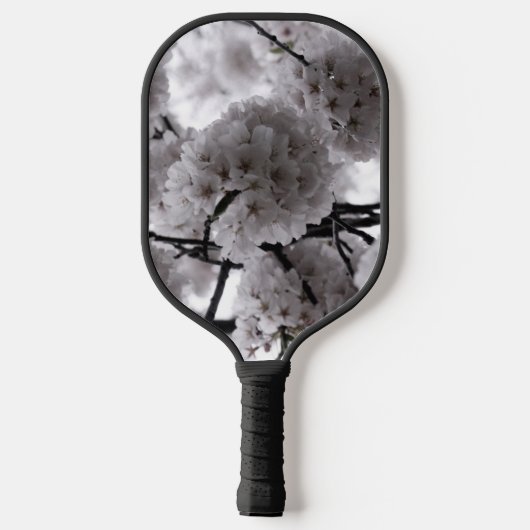 Weiße Blume Pickleball Schläger (Rückseite)