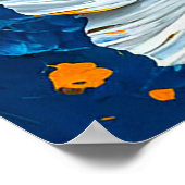 Weiße Blume Poster (Ecke)