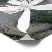 Weiße Blume Poster (Ecke)
