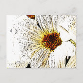 Weiße Blume Postkarte (Vorderseite)