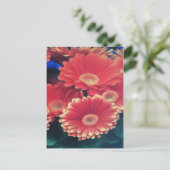 Weiße Blume Postkarte (Stehend Vorderseite)