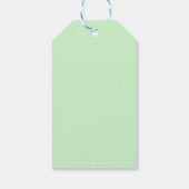 Weiße Blume Pot mit Biene Geschenkanhänger (Rückseite)