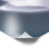 Weiße Blume schön Fotodruck (Ecke)