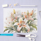 Weiße Blume Seidenpapier (Handwerk)