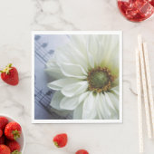 Weiße Blume Serviette (Beispiel)