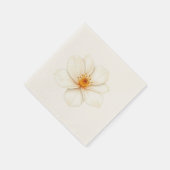 Weiße Blume Serviette (Ecke)