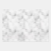 Weiße Blume Silver Glam Geschenkpapier Set (Vorderseite 2)