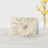 Weiße Blume Sister Happy Mother Day Karte (Gelbe Blume)