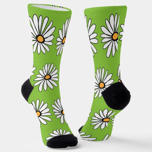 WEISSE BLUME SOCKEN (Gewinkelt)