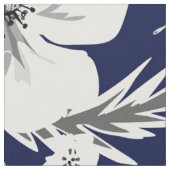 Weiße Blume. Stoff (Nahaufnahme)