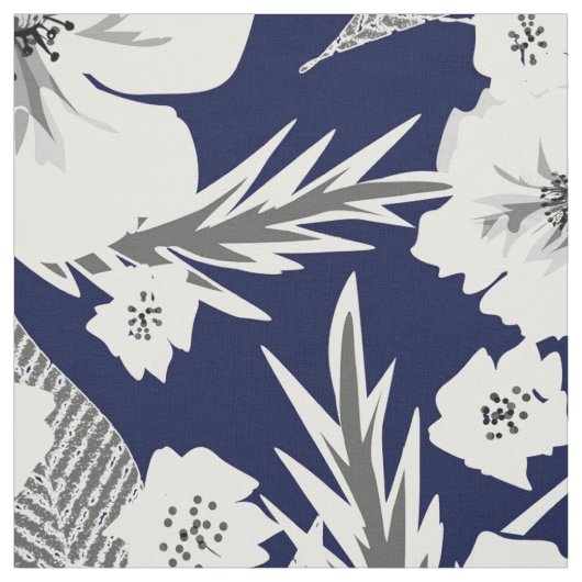 Weiße Blume. Stoff (Muster)