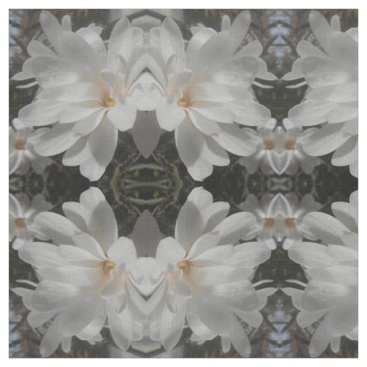 Weiße Blume Stoff (Muster)