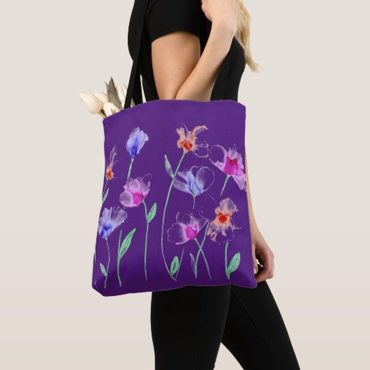 Weiße Blume Tasche (Von Nahem)