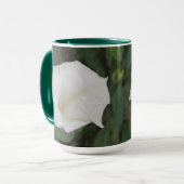 Weiße Blume Tasse (Vorderseite Links)