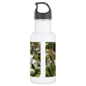 Weiße Blume Trinkflasche (Rückseite)