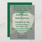 Weiße Blume Tropenanthurium Einladung (Vorne/Hinten)