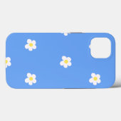 Weiße Blume über Lilac-Hintergrund Case-Mate iPhone Hülle (Rückseite (Horizontal))