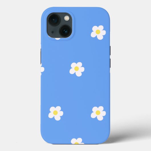 Weiße Blume über Lilac-Hintergrund Case-Mate iPhone Hülle (Rückseite)