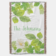 Weiße Blume und Grüne Blätter Garten