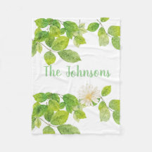 Weiße Blume und Grüne Blätter Garten