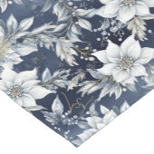 Weiße Blume und Holly Berries Kurzer Tischläufer (Ecke)