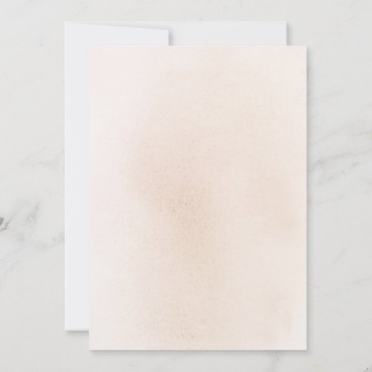 Weiße Blume und Pampas Probe Dinner Einladung (Rückseite)