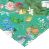 Weiße Blume, Vögel, Bienen, Zitrone, Schmetterling Tischdecke (Schrägansicht)