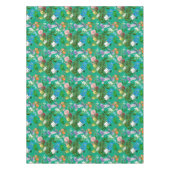 Weiße Blume, Vögel, Bienen, Zitrone, Schmetterling Tischdecke (Vorderseite)